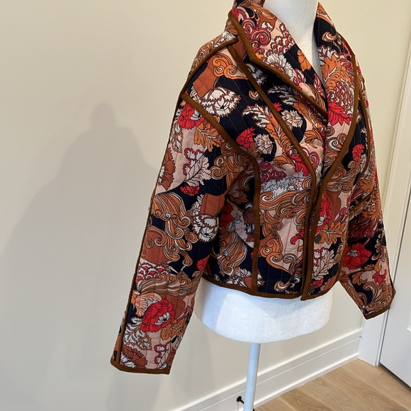 Mother The Big Time Bound Jacket in Flowrrs in Her Hair size small - Picture 3 of 12